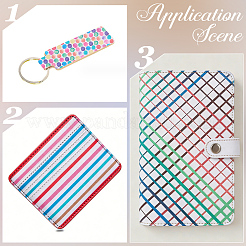 7Pcs 1Bag Mixed Pattern Imitation Leather Fabric&nbsp;DIY-CL0001-75