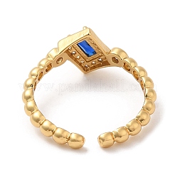 Rack Plating Brass Cuff Rings&nbsp;RJEW-D008-13G