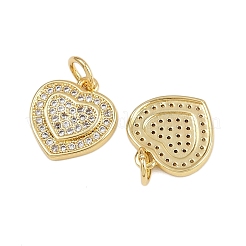 Brass Micro Pave Cubic Zirconia Pendants&nbsp;ZIRC-I367-11G-13