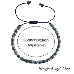 Glass & Natural Chinese Southern Jade Beads Braided Bead Bracelets&nbsp;SG8473