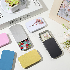 6Pcs Slide Top Tinplate Trinket Storage Boxes&nbsp;CON-SP0001-23B