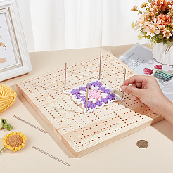 Rectangle Wood Crochet Blocking Board&nbsp;DIY-BC0013-51C