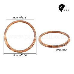 Rattan Woven Wood Bag Handles&nbsp;WOOD-PH0008-95
