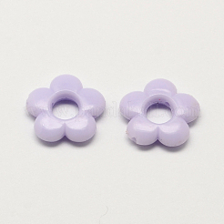 不透明なアクリルフラワービーズフレーム  ミックスカラー  19x4mm  穴：2mm  内径：6mm  約640個/500g&nbsp;SACR-Q100-M054