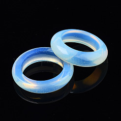 オパライトプレーンバンドリング  女性のためのアクセサリー用原石のアクセサリー  usサイズ[12]（5mm）〜usサイズ1/2 16.1（8mm）&nbsp;G-N0326-99F