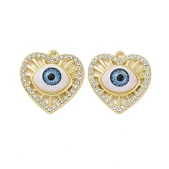 Rack Plating Alloy Rhinestone Pandants&nbsp;PALLOY-O109-01LG