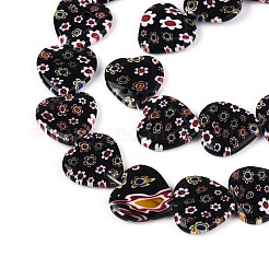 Handmade Millefiori Glass Beads Strands&nbsp;LAMP-T021-29B
