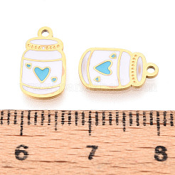 304 Stainless Steel Enamel Charms&nbsp;STAS-T065-64G-02