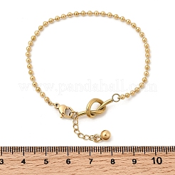 304 Stainless Steel Ball Chain Bracelets for Women&nbsp;BJEW-D407-04G