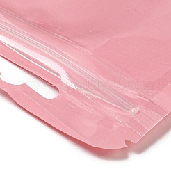 長方形のプラスチック製陰陽模様の再封可能な包装袋  セルフシールバッグ  パールピンク  10x7x0.02cm  片側の厚さ：2.5ミル（0.065mm）&nbsp;ABAG-A007-02B-03