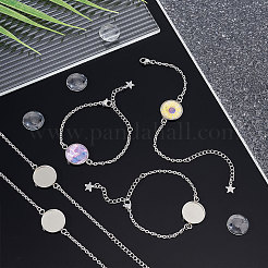 DIY Blank Dome Link Bracelet Making Kit&nbsp;DIY-UN0004-28