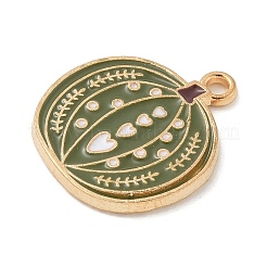 Thanksgiving Day Alloy Pendants&nbsp;LS-ENAM-R007-01G-07