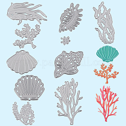 2 Styles Ocean Theme Cutting Dies Stencils&nbsp;DIY-CP0011-99