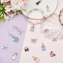 26Pcs 13 Styles Alloy Enamel Pendants&nbsp;ENAM-SC0007-62