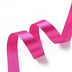 Hairbow DIYパーティーの装飾のためのサテンリボン  フクシア  幅約3/4インチ（20mm）  /ロール25ヤード（22.86メートル/ロール）&nbsp;X-RC20mmY027