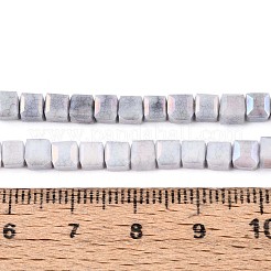 Anti-Tarnish Electroplate Glass Beads Strands&nbsp;GLAA-T025-4mm-10A
