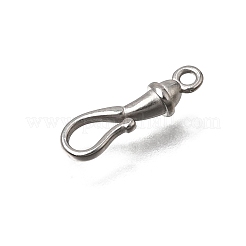 304ステンレススチールフック留め具  ステンレス鋼色  14x5x3mm  穴：1.2mm&nbsp;SA-CBACB61-14P