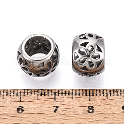 304 Stainless Steel Large Hole Beads&nbsp;STAS-T072-140P