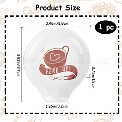 Coffee Cup Pattern Ceramic Spoon Holder&nbsp;AJEW-WH0348-181A-02