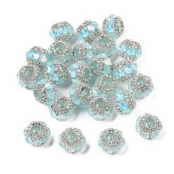 Acrylic Rhinestone Rondelle Beads&nbsp;OACR-S048-02B