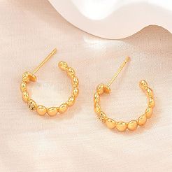 Brass Micro Pave Cubic Zirconia Stud Earrings&nbsp;KK-Z166-07G