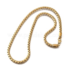 201 Stainless Steel Box Chain Necklaces for Men&nbsp;STAS-V011-01A-G-1