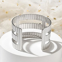 304 Stainless Steel Cuff Bangles for Women&nbsp;BJEW-M045-01P