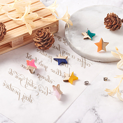 10 Pair 10 Color Transparent Resin & Wood Stud Earring Findings&nbsp;DIY-FW0001-09
