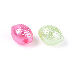 真珠色の不透明なアクリルビーズ  レモン  ミックスカラー  10~10.5x7.5~8x7.5~8mm  穴：1.8mm&nbsp;SACR-T035-11M