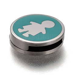 304 Stainless Steel Slide Charms&nbsp;STAS-P270-31P