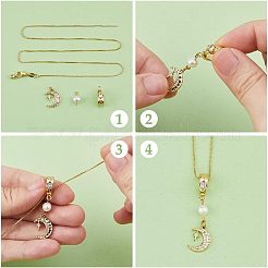 8pcs 2 Colors Brass Micro Pave Cubic Zirconia Donut Bails&nbsp;KK-HS0001-03