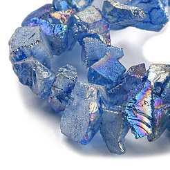 1 Strand Electroplated Natural Quartz Beads Strands&nbsp;G-PA0001-18D