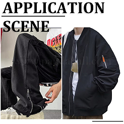 40個 2色 PUレザー ジッパー プーラー  服飾材料  合金パーツ  台形  ミックスカラー  40x12x3.5mm  穴：5x7mm  20個/カラー&nbsp;FIND-GF0008-33
