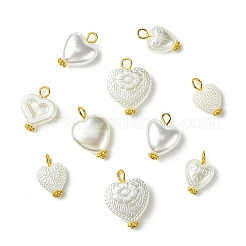 60Pcs 6 Styles ABS Plastic Imitation Pearl Pendants&nbsp;PALLOY-CJ00171