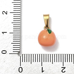 304 Stainless Steel Enamel Fruit Vegetable Charms&nbsp;STAS-F336-02E-G
