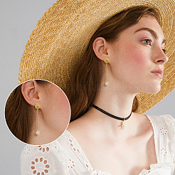 48Pcs 6 Style Half Round & Bowknot & Rectangle Alloy Stud Earring Findings&nbsp;FIND-DC0003-22