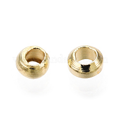 Brass Crimp Beads&nbsp;KK-O102-07G