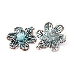 Alloy with Synthetic Turquoise Pendants&nbsp;FIND-B055-01M