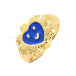 Brass Open Cuff Rings&nbsp;RJEW-U009-20G