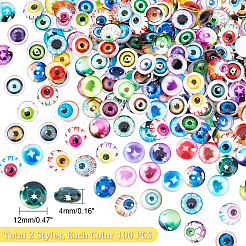 2Bags 2 Colors Glass Eyes Cabochons&nbsp;KY-PH0001-56