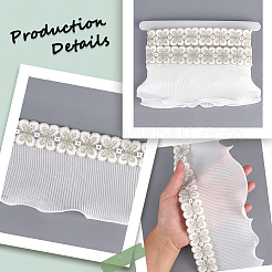 Polyester Lace Trim Ribbon&nbsp;OCOR-WH20005-44B