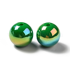 UV Plating Rainbow Iridescent Acrylic Beads&nbsp;PACR-D070-01G