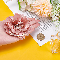 1Pc Polyester Flower Brooch&nbsp;JEWB-ME0001-11B