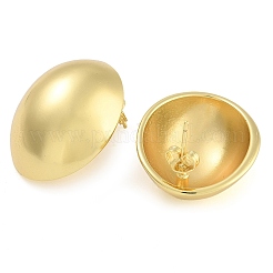 Brass Oval Stud Earrings&nbsp;EJEW-K293-05G