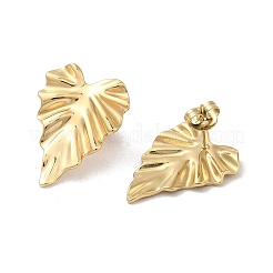 Ion Plating(IP) 304 Stainless Steel Stud Earrings&nbsp;LS-EJEW-Z022-21G
