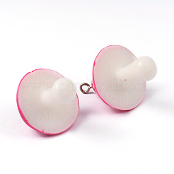 Resin Mushroom Pendants&nbsp;X-RESI-S295-M