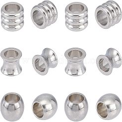 70Pcs 7 Style 201 Stainless Steel European Beads&nbsp;OPDL-UN0001-05