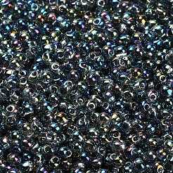 ミユキ 3.4mmドロップビーズ  日本製シードビーズ  透明色ab  (dp249l) 透明ライトグレーab  3.4x3mm  穴：0.65mm  約900個/50g&nbsp;Y-SEED-MY04-DP249L