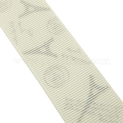 タワー模様印刷されたグログランリボン  ナバホホワイト  1インチ（26mm）約100ヤード/ロール（91.44m /ロール）&nbsp;SRIB-E001-26mm-3