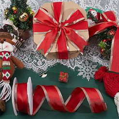 Christmas Polyester Ribbon&nbsp;OCOR-WH0078-482B